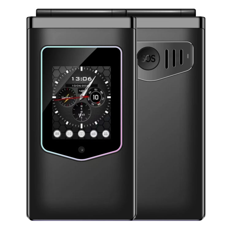 HAMTOD T8 4G Flip Phone, 2.8 inch + 1.77 inch, VoLTE, BT, SOS, OTG HAMTOD T8 4G Flip Phone, 2.8 inch + 1.77 inch, VoLTE, BT, SOS, OTG